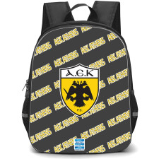 Aek Athens FC Backpack StudentPack - Athens Football Club Medley Monogram Wordmark