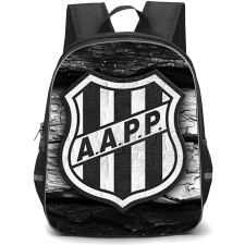 Associacao Atletica Ponte Preta Backpack School Bag StudentPack - Associacao Atletica Ponte Preta Logo with Cracked Wood Effect