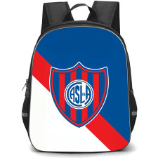 Club Atletico San Lorenzo de Almagro Backpack School Bag StudentPack - Club Atletico San Lorenzo de Almagro Logo Effect Background with Logo