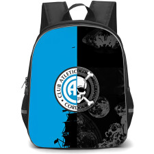 Club Atletico Belgrano Backpack School Bag StudentPack - Club Atletico Belgrano Pirate Ship Waves and Skull Theme Effect with Logo