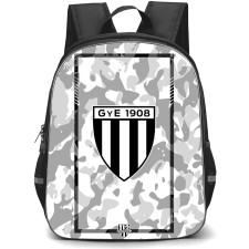 Club Atletico Gimnasia y Esgrima Mendoza Backpack School Bag StudentPack - Club Atletico Gimnasia y Esgrima Mendoza Logo with Grey Camo Texture
