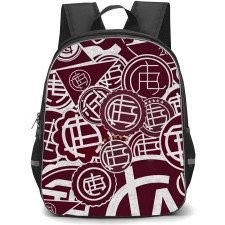 Club Atletico Lanus Backpack School Bag StudentPack - Club Atletico Lanus Logo with Scatter Red Effect