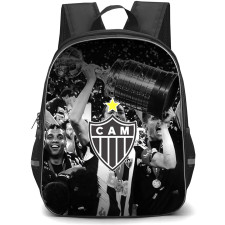 Clube Atletico Mineiro Backpack School Bag StudentPack - Clube Atletico Mineiro Victory Moment with Logo Black Effect
