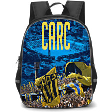 Club Atletico Rosario Central Backpack School Bag StudentPack - Club Atletico Rosario Central Stadium with Logo City Crowd Effect
