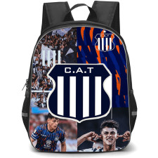 Club Atletico Talleres de Cordoba Backpack School Bag StudentPack - Club Atletico Talleres Stadium with Logo Football Fans Collage