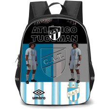 Club Atletico Tucuman Backpack School Bag StudentPack - Club Atletico Tucuman Firecracker Stadium with Logo Blue Effect