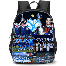 Club Atletico Velez Sarsfield Backpack School Bag StudentPack - Club Atletico Velez Sarsfield Stadium with Logo Champions Moments Collage