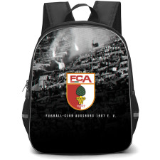 Augsburg II Football Club Backpack School Bag StudentPack - Logo Fans Cheering Gray Background