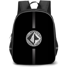 US Avellino 1912 Backpack School Bag StudentPack - Logo In Gray And Black Line Background