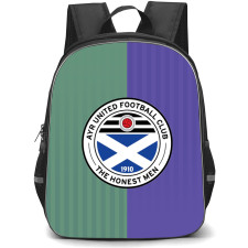 Ayr Backpack School Bag StudentPack - Logo Team Purple Background Football Club