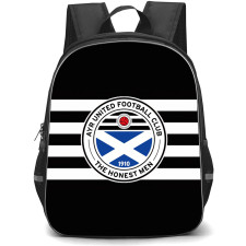 Ayr Backpack School Bag StudentPack - Logo In White Black Stripe Background Football Club