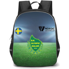 BK Olympic Backpack School Bag StudentPack - BK Olympic Logo On Football Ground Background Football Club