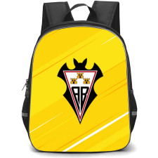Albacete Balompie Backpack School Bag StudentPack - Albacete Balompie Logo On Yellow Background Football Club