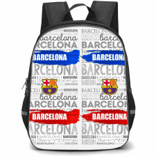 FC Barcelona School Backpack StudentPack - FC Barcelona Logo On Word Cloud Background