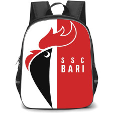 SSC Bari Backpack School Bag StudentPack - Logo In Red And White Background