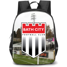 National League South Bath City Backpack School Bag StudentPack - Large Logo In Field Background