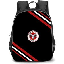 Beaconsfield Town Football Club Backpack School Bag StudentPack - Beaconsfield Town Football Club Large Logo With Stripe