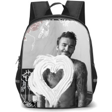 David Beckham Backpack StudentPack - David Beckham Mirror Portrait Grayscale