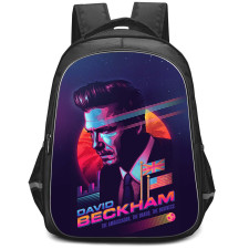 David Beckham Backpack StudentPack - David Beckham PopArt Side Portrait