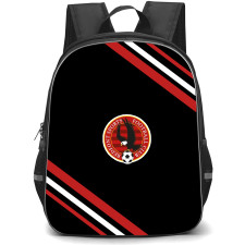 Bedfont Sports Football Club Backpack School Bag StudentPack - Bedfont Sports Football Club Large Logo With Stripe