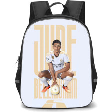Jude Bellingham School Backpack StudentPack - Jude Bellingham Real Madrid CF Sitting And Holding Ball Poster