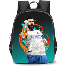 Karim Benzema Backpack StudentPack - Karim Benzema Real Madrid CF Goal Celebration Vector Illustration