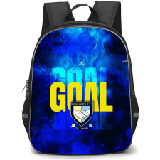 Berkhamsted Football Club Backpack School Bag StudentPack - Berkhamsted Football Club with Logo Electric Blue Glow Effect