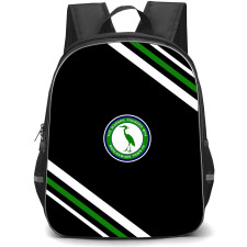 Biggleswade Football Club Backpack School Bag StudentPack - Biggleswade Football Club Large Logo With Stripe