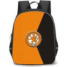 Rugby Borough Football Club Backpack School Bag StudentPack - Rugby Borough Football Club with Logo Diagonal Split Orange Effect