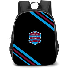 Bourne Town Football Club Backpack School Bag StudentPack - Bourne Town Football Club Large Logo With Stripe