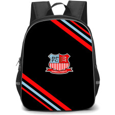 Bowers & Pitsea Football Club Backpack School Bag StudentPack - Bowers & Pitsea Football Club Large Logo With Stripe