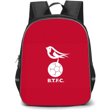 Bracknell Town Football Club Backpack School Bag StudentPack - Bracknell Town Football Club Logo with Red Background