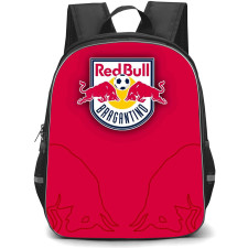 Red Bull Bragantino Backpack School Bag StudentPack - Red Bull Bragantino Logo with Red Background