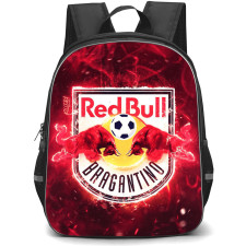 Red Bull Bragantino Backpack School Bag StudentPack - Red Bull Bragantino Logo with Smoke Red Effect