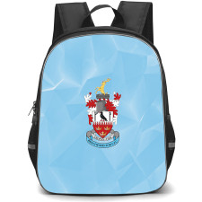 Brentwood Town Football Club Backpack School Bag StudentPack - Brentwood Town Football Club Logo with Polygon Blue Effect