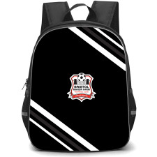 Bristol Manor Farm Football Club Backpack School Bag StudentPack - Bristol Manor Farm Football Club Large Logo With Stripe