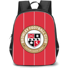 EFL League Two Bromley Backpack School Bag StudentPack - Large Logo In Red And White Stripe Background