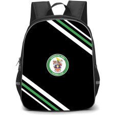Burgess Hill Town Football Club Backpack School Bag StudentPack - Burgess Hill Town Football Club Large Logo With Stripe