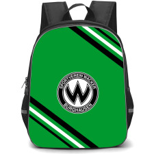 Burghausen Football Club Backpack School Bag StudentPack - Large Logo With Stripe