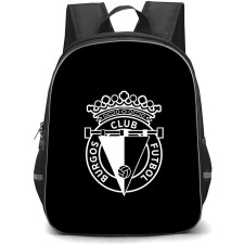 Burgos CF Backpack School Bag StudentPack - Burgos CF Logo On Black Background Football Club