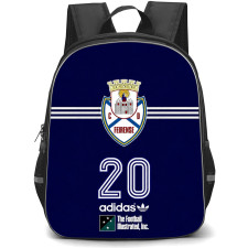 CD Feirense Backpack School Bag StudentPack - CD Feirense Logo On White Stripe Blue Background