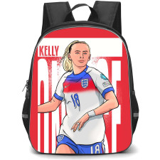 Chloe Kelly Backpack StudentPack - Chloe Kelly With Ice In Her Veins Illustration Art On Red Background