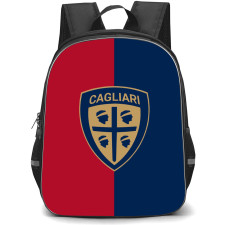 Cagliari Calcio Backpack School Bag StudentPack - Logo In Red And blue Background