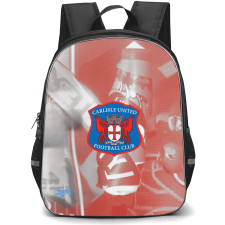 Carlisle City Football Club Backpack School Bag StudentPack - Carlisle City Football Club Logo with Fade Background Grey Effect
