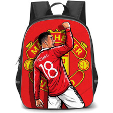 Casemiro Backpack StudentPack - Casemiro 18 Manchester United Back Illustration Art