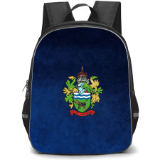 Chertsey Town Football Club Backpack School Bag StudentPack - Chertsey Town Football Club Logo with Vintage Texture Blue Effect