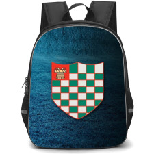 National League South Chesham United Backpack School Bag StudentPack - Large Logo In Blue Grass Background