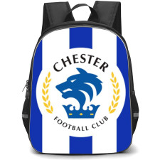National League North Chester Backpack School Bag StudentPack - Large Logo In Blue And White Stripe Background