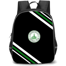 Chichester City Football Club Backpack School Bag StudentPack - Chichester City Football Club Large Logo With Stripe
