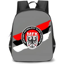 MFK Chrudim Backpack School Bag StudentPack - Logo In Red And Black White Background